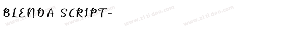 BLENDA SCRIPT字体转换